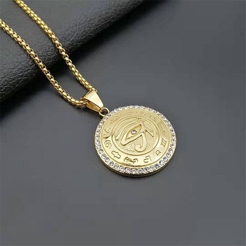 Golden Eye of Horus Pendant