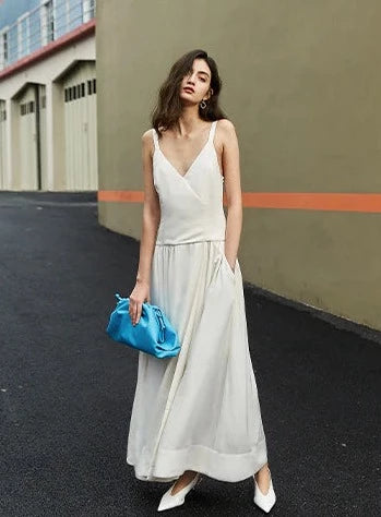 Arcadia Angelic White Maxi Slip Dress