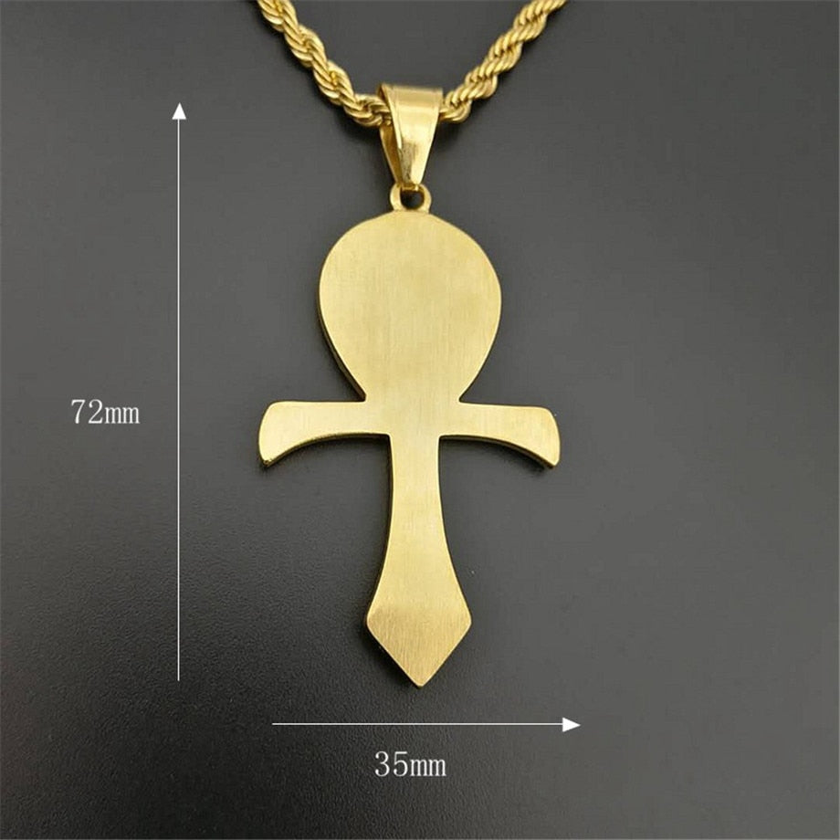 Crystal Ankh Pendant