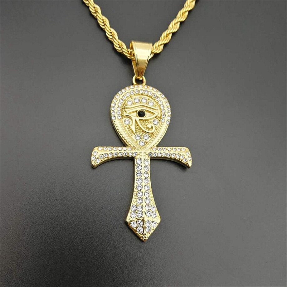 Crystal Ankh Pendant