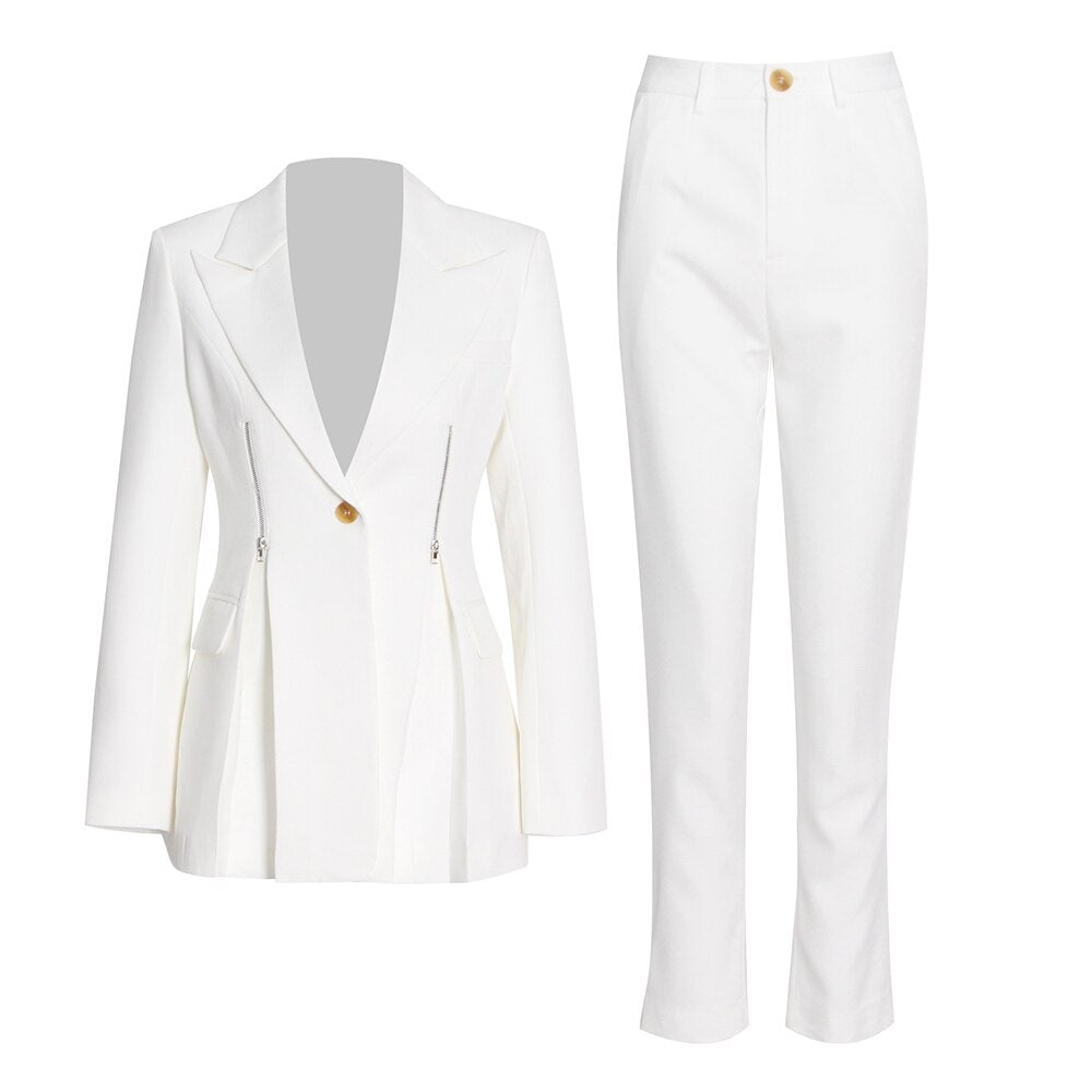 Andromeda White Pant Suit