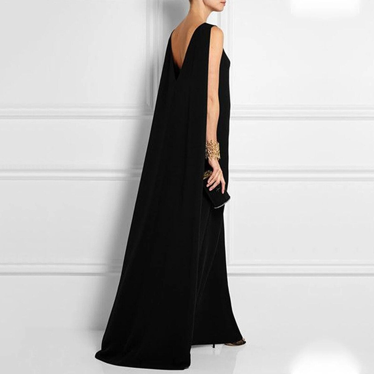 Goddess Sleeveless Elegant Maxi Dress