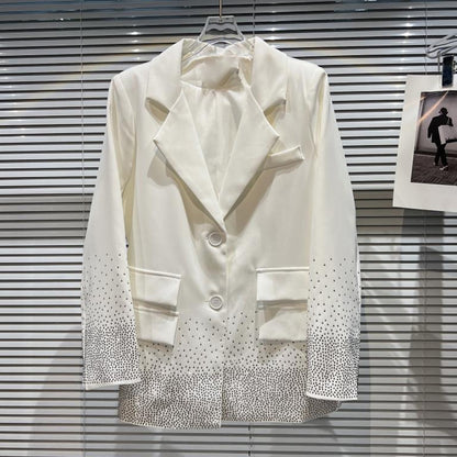 Celestial White Diamond Blazer